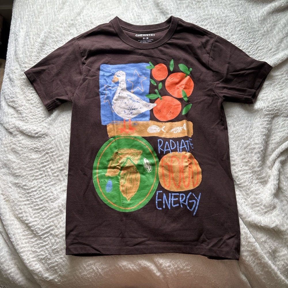 Brown Graphic T-Shirt